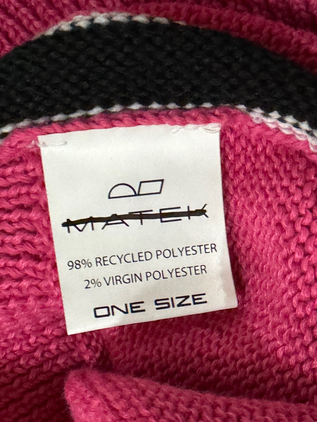 Matek UO Exclusive Motmot Knit Balaclava With Brim Pink + Black NWOT $110