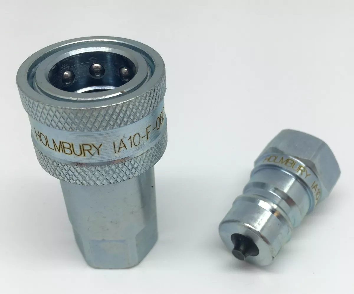 QUICK RELEASE FITTING BSP HYDRAULIC CONNECTORS COUPLINGS ISO A 1 4