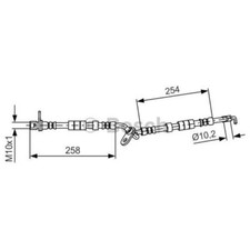 BOSCH Bremsschlauch vorne links für Mazda 6 Station Wagon Hatchback