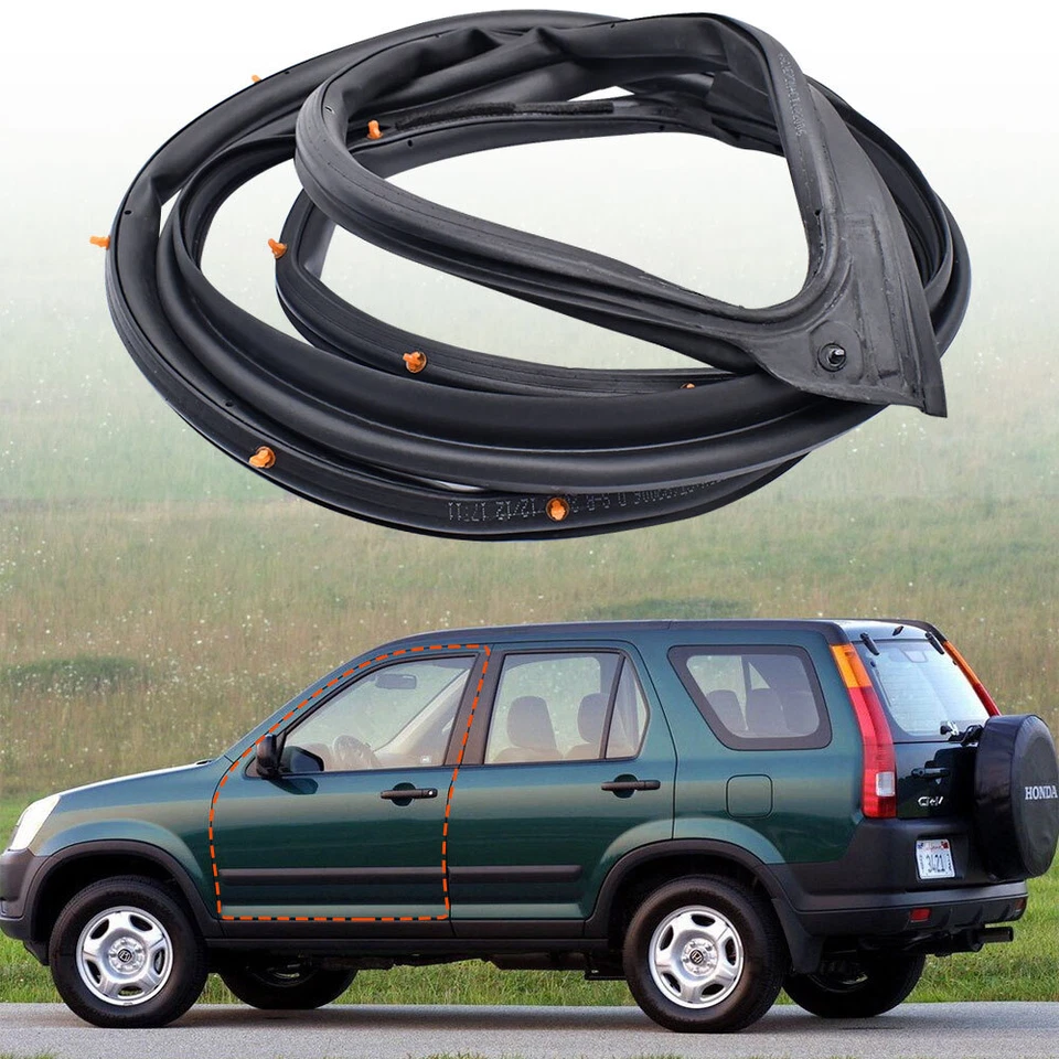 Sello resistente al clima puerta delantera izquierda coche Honda CR-V CRV 2002-2006 alta calidad Foto 4 de 4