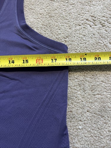 GUC Athleta Seamless Racerback Performance Tank Top PURPLE GRAPE XL MSRP $64 - Picture 8 of 14