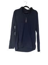 Five Four 3/4 Zip Navy Long Sleeve Tee