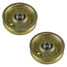 2x Flat Idler Pulley For Cub Cadet RZT-L 42 Tractor 42"Deck 2016