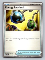 Energy Retrieval 171/198 Common Scarlet & Violet Base Set