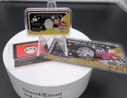 Scrooge McDuck Burton Snowboard Gold Ed. 1 oz .999 SILVER CoLoR Enameled Art Bar