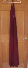 Windsor Burgundy Red Slit Front Halter Dress Prom Party Formal Evening Gown Sz S