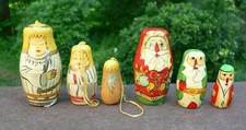 Two sets: Santa Claus & Choir Nesting Stackin...