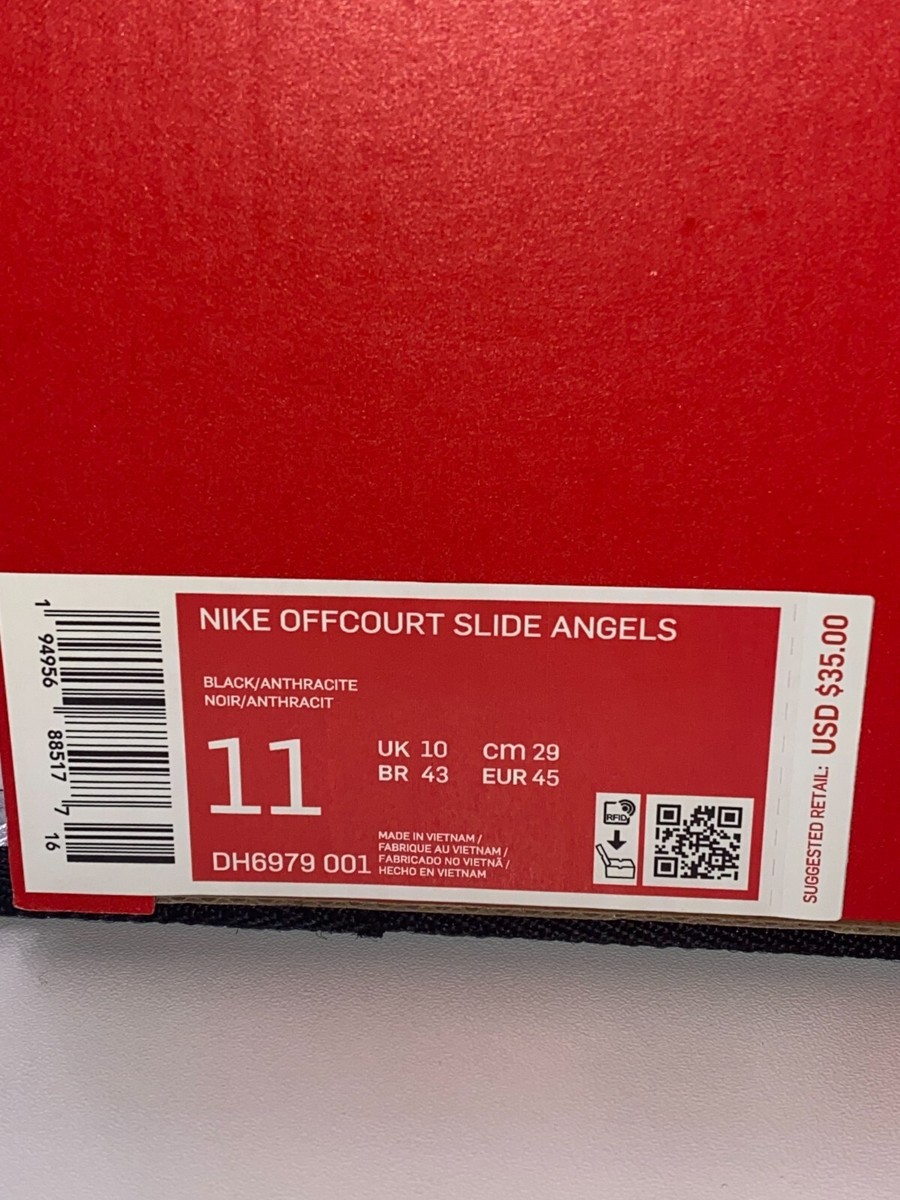 Size 10 Nike Offcourt MLB Angels Mens Black Anthracite Slides‎ DH6979-001 Nike Offcourt MLB Angels Slides Size M 11 / W 12.5 | eBay main image 3