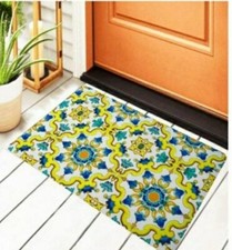 TAPPETO MAGICO MAIOLICA ASCIUGAPASSI ANTISCIVOLO ZERBINO ASSORBENTE INGRESSO