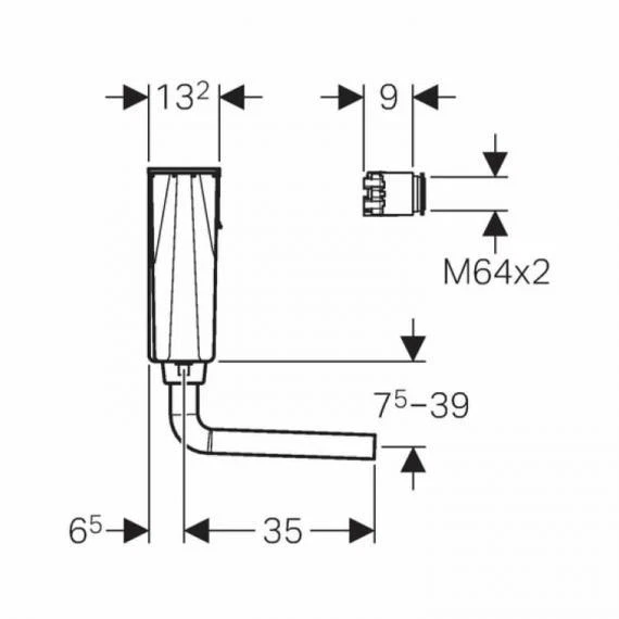 Geberit Concealed Dual Flush Furniture Cistern 109.724.21.1 To Replace 109.720 - Image 3 of 4