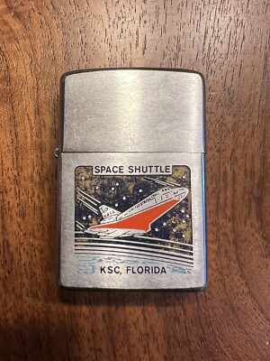 Vintage Zippo Lighter 1974 KENNEDY SPACE CENTER FLORIDA NASA SPACE