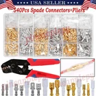540Pcs Male&Female Spade Wire Connector Crimp Terminal Kit for Car Audio Speaker