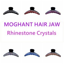 USA HANDMAD ACRYLIC HAIR CLAW CLIP JAW HAIRPIN RHINESTONE CRYSTAL ELEGANT A12