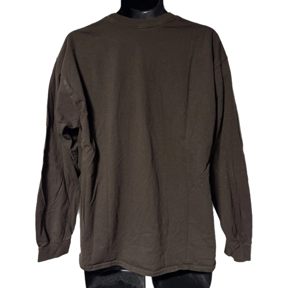 Lehigh University Mountain Hawks Brown Long Sleeve Tee Shirt L/XL - Image 2 of 4