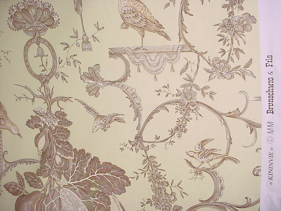 Tela de tapicería 21-1/4 años Brunschwig et Fils BR-79500 Kininvie Chartreuse Foto 2 de 4