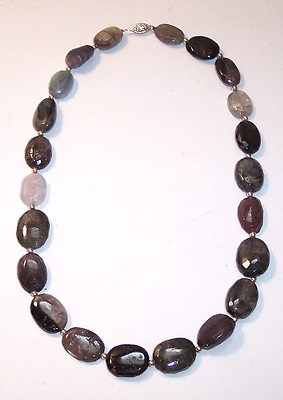 variety polished natural agate gem stone necklace 14k gold beads
