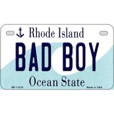 Bad Boy Rhode Island Novelty Metal Motorcycle Plate MP-11219