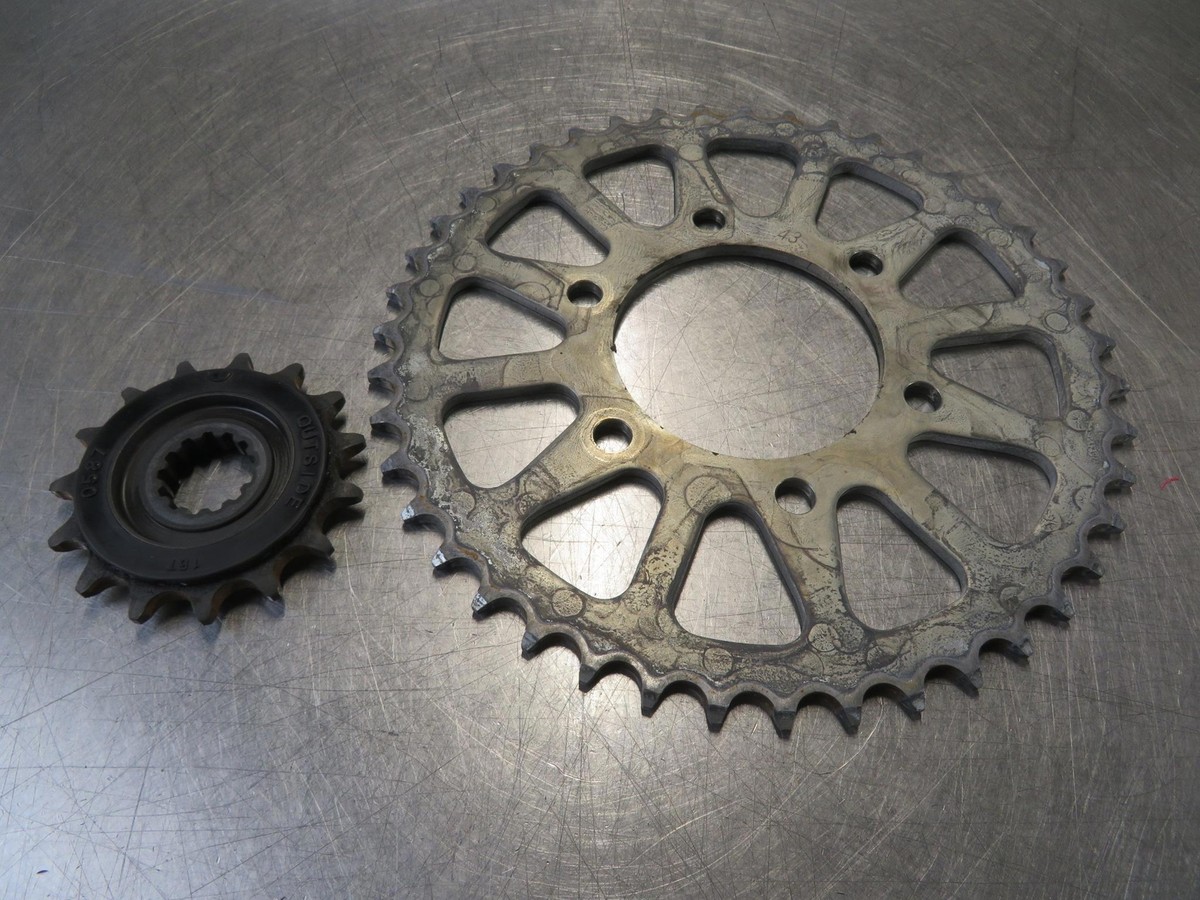 EB1351 2019 19 KAWASAKI NINJA ZX6R 636 SPROCKET GEAR SET | eBay