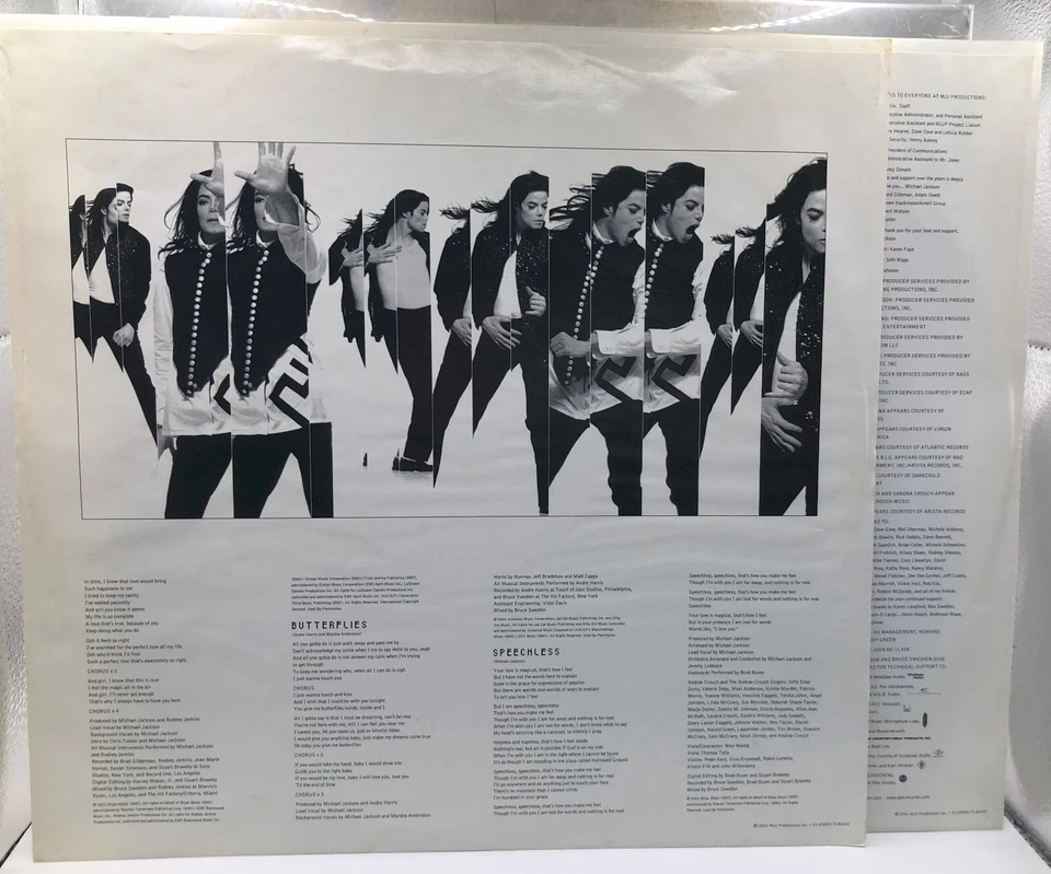 Michael Jackson Invincible 2LP Vinyl 2001 US ORIGINAL Notorious B.I.G. Epic - Image 4 of 4