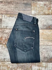 Vintage! G-STAR RAW Men's Navy Blue Button Jeans Size W33/L32