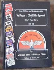 Plaque émaillée Saris Amts Authorities Third Reich 3 Reich RARE