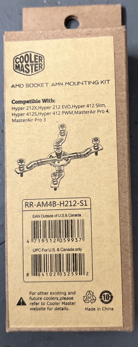 Cooler Master AMD Socket AM4 Mounting Kit RR-AM4B-H212-S1