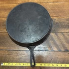 Old ERIE Pre Griswold 719 No 12 Cast Iron Heat Ring Skillet Read Hairline Crack