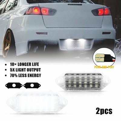 LED License Plate Tag Light For 03-17 Mitsubishi Lancer/07-16 Lancer Evolution X