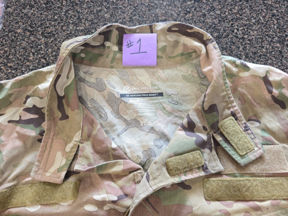 Crye Precision G4 Aviation Field Shirt, SzXL-S, Multicam, EUC, 2