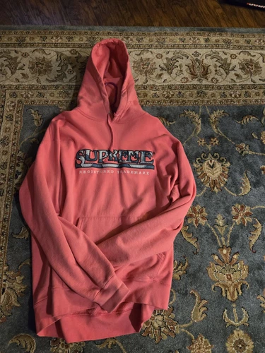 Sweat à capuche Supreme "Denim Logo Hooded Sweatshirt" taille XL