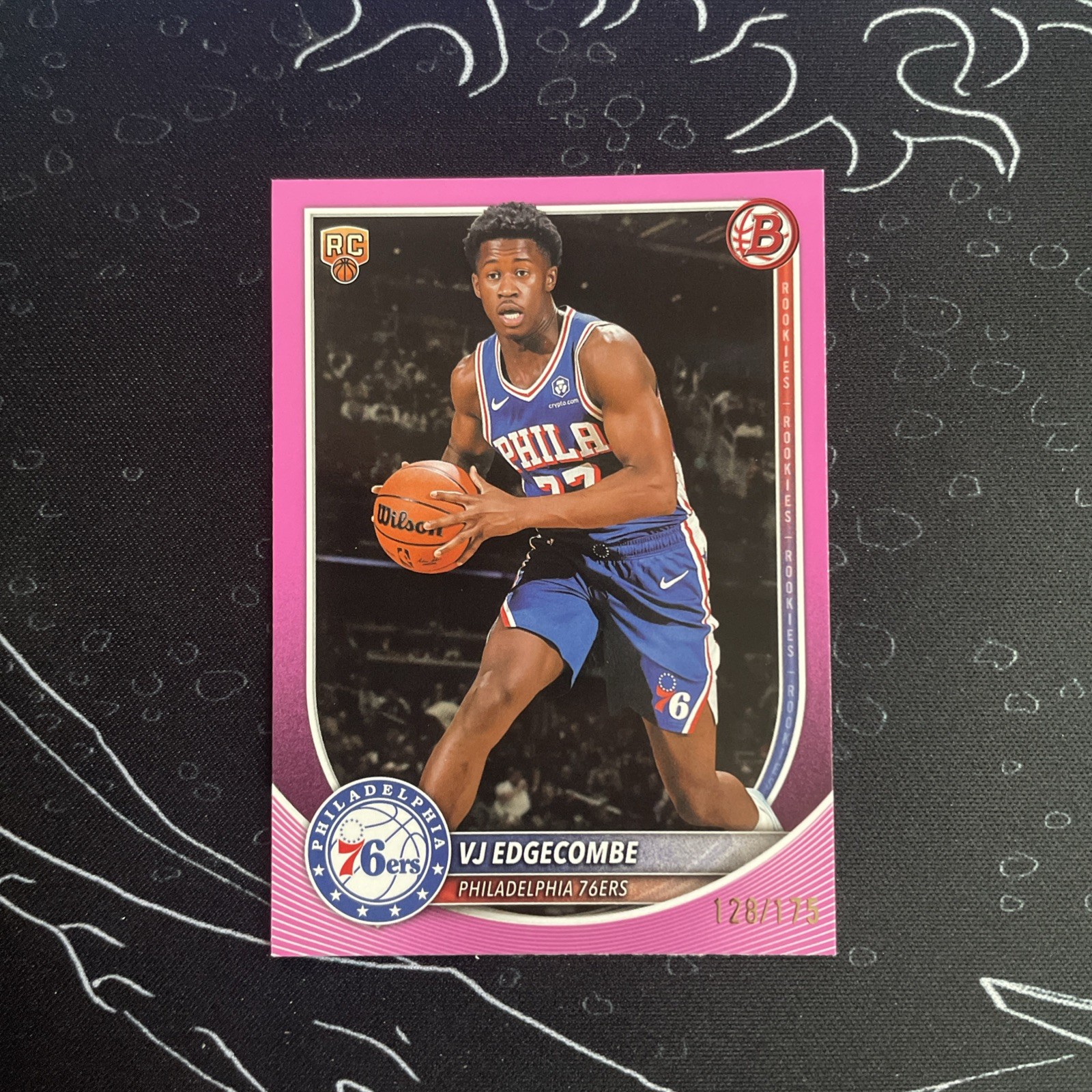 2025-26 Topps Bowman Pink /175 VJ Edgecombe #3 76ers NBA