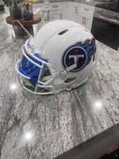 Tennessee Titans Helmet Riddell speed Custom ICE WHITE Alt Color Way