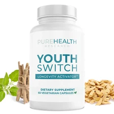 PureHealth Research Youth Switch - Anti-Aging Supplement Ashwagandha Extract FS!