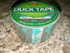 DUCK TAPE GEOMETRIC RETIRED PATTERN PACKING TAPE 1.88 IN X 10 YD NEW SEALED