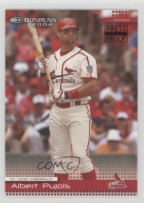 2004 Donruss Press Proof Red Albert Pujols #339 5c2