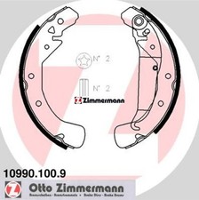 Zimmermann 10990.100.9 Bremsbackensatz 4 Bremsbacken Trommelbremse für Opel 