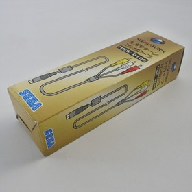 Stereo AV Cable (RCA) For Sega Saturn HSS-0106 Official Boxed JAPAN Game 0359