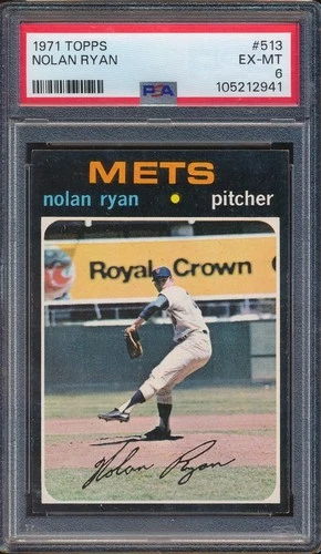 1971 Topps 513 Nolan Ryan PSA 6 EX-MT