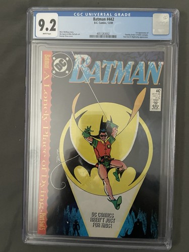 DC Comics Batman #442 (1989) First Tim Drake as Robin CGC 9.2