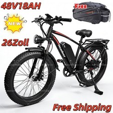 1000W Elektrofahrrad 26Zoll 48V 18AH E-Mountainbike Trekking 120KM EBike Fatbike