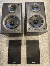 Sony SS-CMX500 Bookshelf Speakers Pair Black Very Good Condition