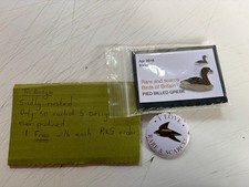 RSPB Interest PIED BILLED GREBE SGW enamel BIRD pin badge limited to 100