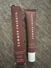 Summer Fridays~Lip Butter Balm in Brown Sugar~15g/0.5oz~Full Size~New Rough Box