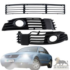 für VW Passat 3BG B5 3B3 3B6 Stoßstangengitter Set Mitte Rechts Links 00-05 NSW
