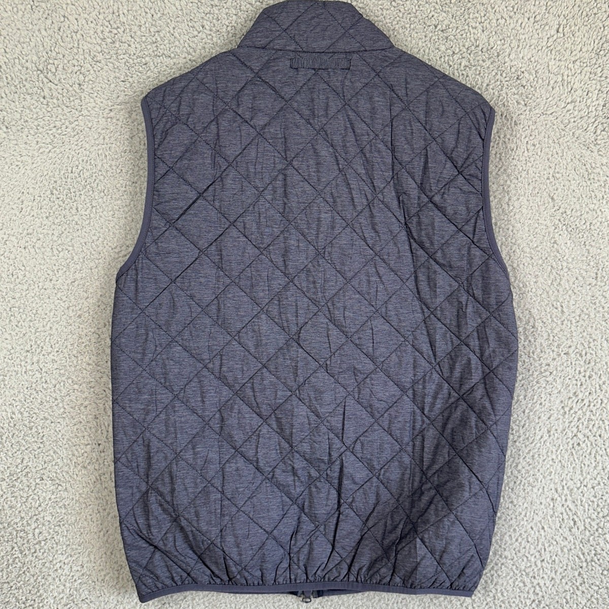 Barbour Vest Quilted Men Small Blue Full Zip Lightweight