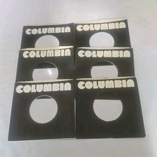 45 RPM 7" RECORD SLEEVES CO. SLEEVE 6 PACK SEE PHOTOS Columbia Records SLV309 