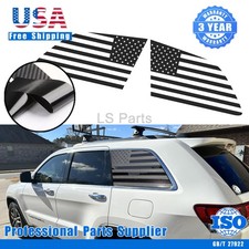 Usa Flag Carbon Fiber Window Decals Trim Vinyl Fit Jeep Grand Cherokee 11-2021 Usa Flag Carbon Fiber Window Decals Trim Vinyl Fit Jeep Grand Cherokee 11-2021