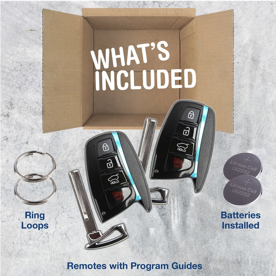 2 Key Fob Remote for 2013-2019 Hyundai Santa Fe (SY5DMFNA433, 95440-B8100) - Image 2 of 4