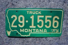 1974 Montana Truck License Plate