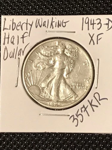1943-D Liberty Walking Half Dollar   XF